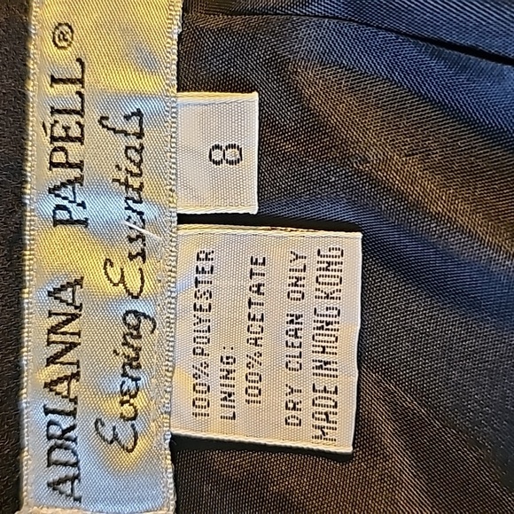 Adrianna Parell black maxi skirt. SIZE 8. 22" slit in the front. Back zipper. - Picture 4 of 6